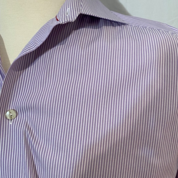 ETON Men’s Striped Button Down Shirt Sz 16 - Picture 3 of 7